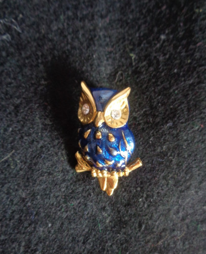 Brooch blue gold - &, enamel