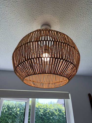 Vintage rattan wicker ceiling - vintage,