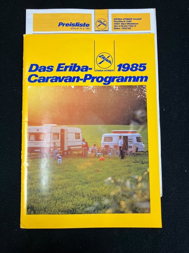 1985 eriba caravan program - eriba,
