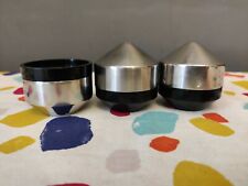 Vintage Old Hall Robert Welch Salt Pepper Pots Cruet Set Stainless Steel