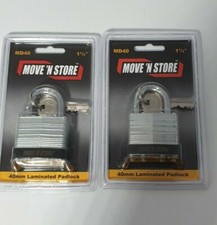 2 x Move N Store Padlock 40mm