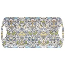 LEONARDO WILLIAM MORRIS LODDEN SANDWICH MEDIUM MELAMINE TRAY WITH HANDLES