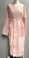 Ladies 100% Cotton Waffle Dressing Gown Spa Robe Tie Belt