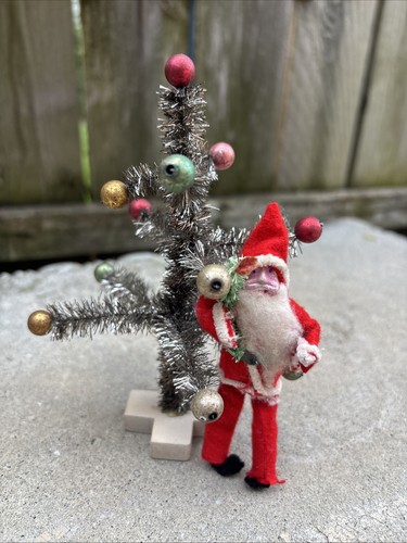 Vintage bottle brush christmas - bottle,
