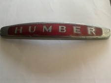 Humber Bonnet / Grille Badge Classic Car Original Chrome & Enamel