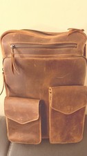 Leather Bag Unisex Rucksack