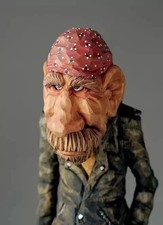 wooden walking stick hand