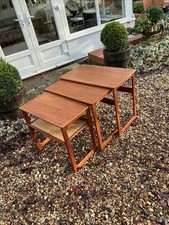 Danish Scandinavian Teak Mid Century  Nest Of Tables Johannes Andersen ,Bramin