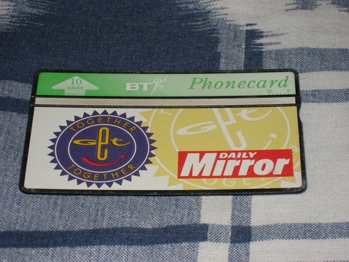 Phonecard daily mirror - phonecard,