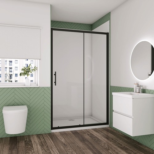 1850mm height matt black - 1850mm,