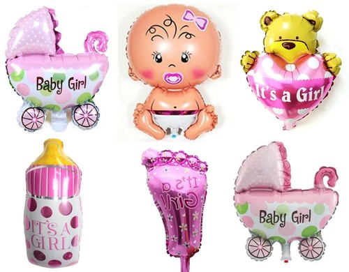 Baby shower balloons pink its - baby,