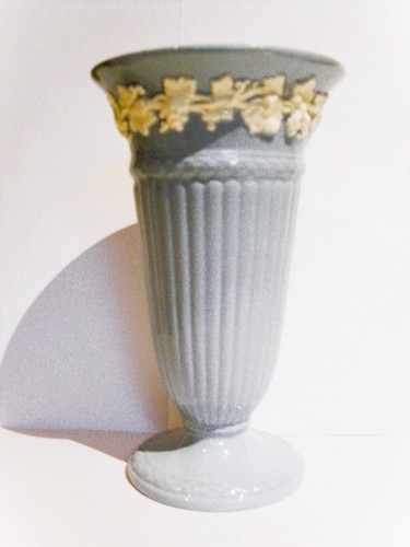 Vintage wedgwood blue vase - vintage,
