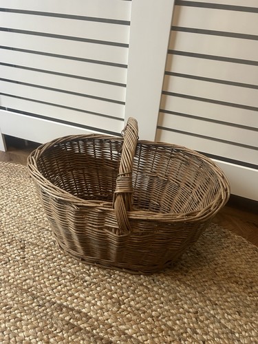 Vintage wicker basket - vintage,