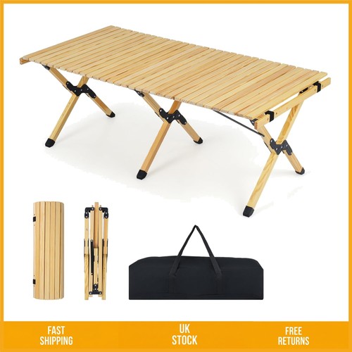Portable roll picnic table - portable, up