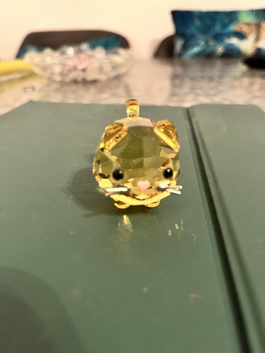 Swarovski chubby cat yellow - swarovski,