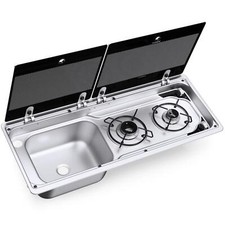 DOMETIC SMEV 9722 12v IGNITION SINK & HOB UNIT LEFT HAND COMBINATION UNIT ONLY