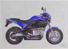 A4 Metal Sign Limited Edition Buell M2 1999