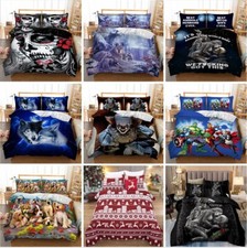 3D Wolf Skull Duvet Quilt