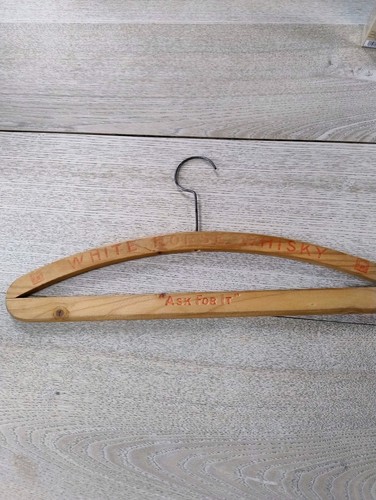 Vintage wooden coat hanger - vintage,