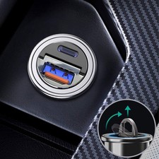 1x 2-Ports PD USB Type-C Car