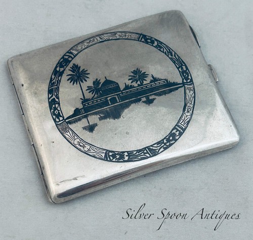 Iraqi silver cigarette case