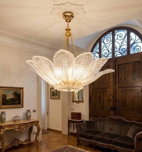 Large murano glass chandelier - large,