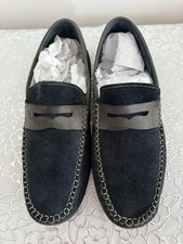 Jones Bootmaker Suede Navy Loafers/Slip-on Shoes Size 43 (9)