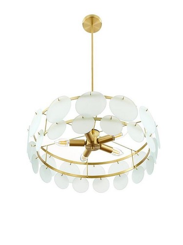 Glass circle light - glass, 5-light