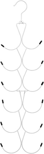 Foldable scarf hanger - scarf, hooks