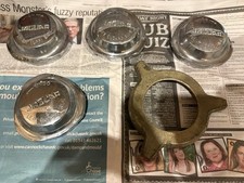 Original Jaguar E-Type  Wheel Chrome Spinners and Tool