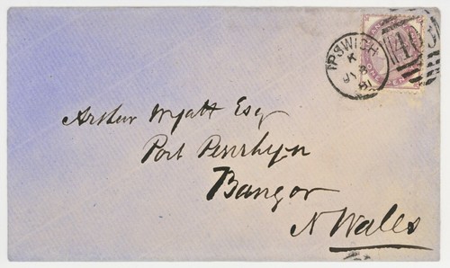 1881 purple inland - 1d, revenue