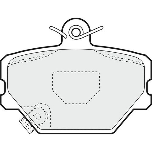 Apec blue brake pads front - apec,