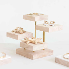 Wooden Multi-level jewellery display stand, organizer, holder for markets, shops