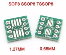 50x SOP8 SO8 SOIC8 TSSOP8 MSOP8 to DIP8 Adapter PCB Converter Solder Pin Board