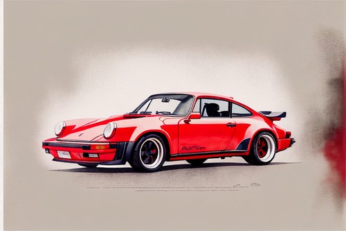 Red porsche 911 abstract - red,