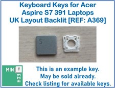 Keyboard Replacement Keys for Acer Aspire S7 391 Laptops UK Layout Backlit