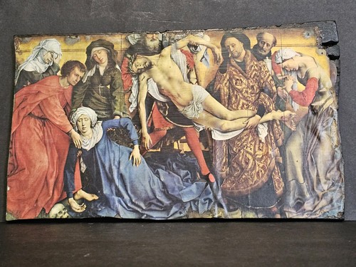 Antique religious plaque - religious,