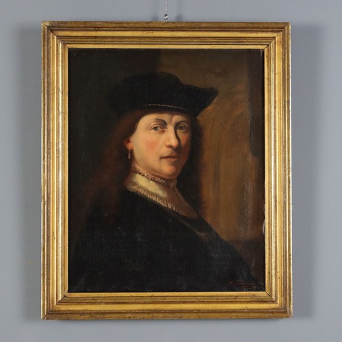 Antique painting portrait - painting,
