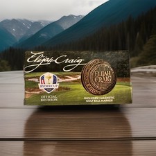 Elijah Craig Bourbon Golf Ball Marker Magnetic Coin PGA Metal Ryder Cup 2025 NEW