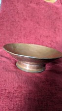 Antique Bronze/Copper Pedestal Bowl 20cm Diameter X 6cm Tall