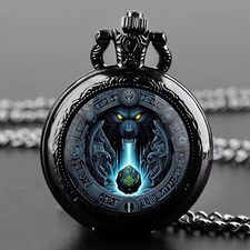 Black Wolf Pocket Watch –