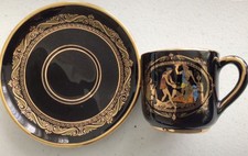 Coffee Set of 6 Ceramic Black