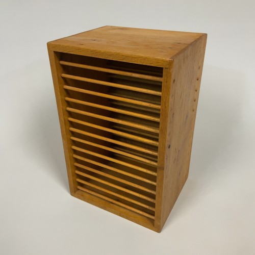 Vintage wooden storage rack - storage,
