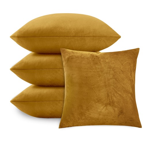Velvet cushions filled - filled, or