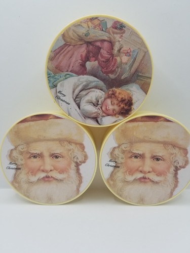 Old world santa plastic - old, round