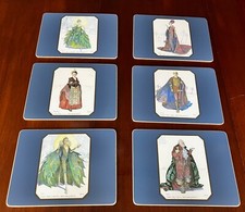 Rare Vintage Shakespeare Costumes Placemats by Cloverleaf Royal Shakespeare Co.