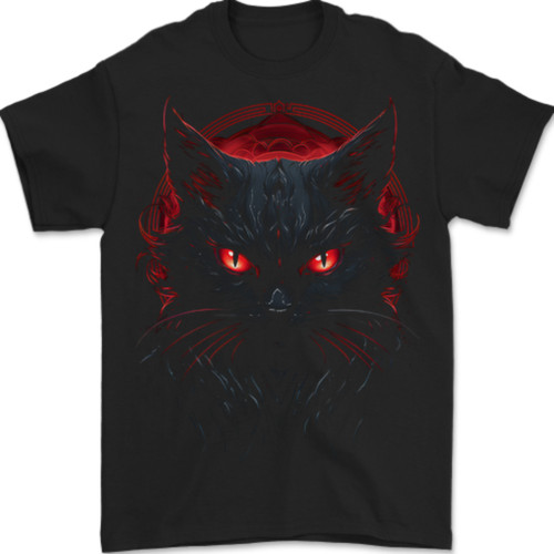 Satanic cat evil halloween - satanic,