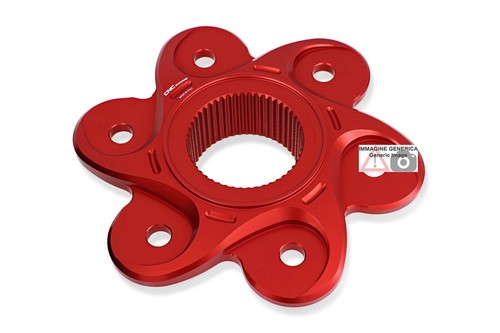 Rear sprocket flange red - rear,