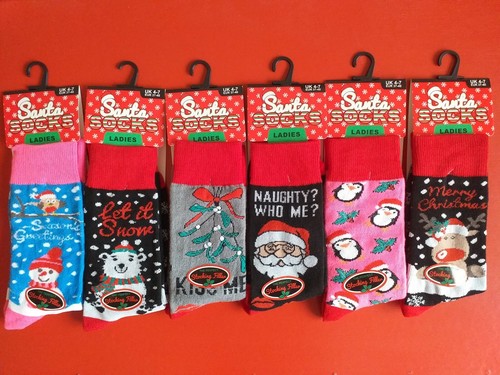 Ladies womens christmas socks - womens,