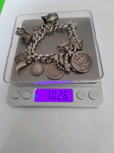 Vintage silver charm - charm, bracelet